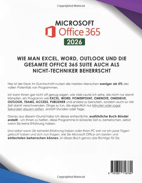 Microsoft Office 365 für Anfänger: [8 in 1] Der Aktuellste All-in-One-Ratgeber, Einschliesslich Micr