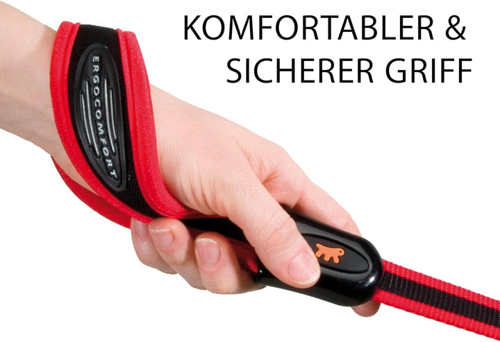 Ferplast ERGOCOMFORT Hundeleine aus Nylon, ergonomischer Griff, weiche Polsterung, Länge 120 cm x 2,