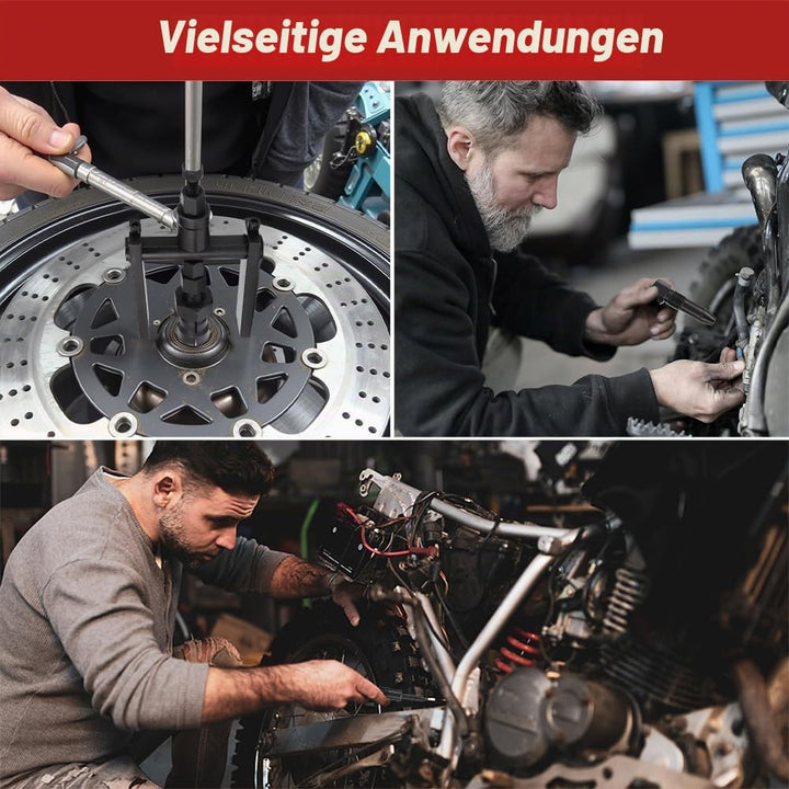 10pcs Motorrad Innenlager Abzieher Set, 8-25mm Innenlager Abzieher Set Innenabzieher Lager Radlager