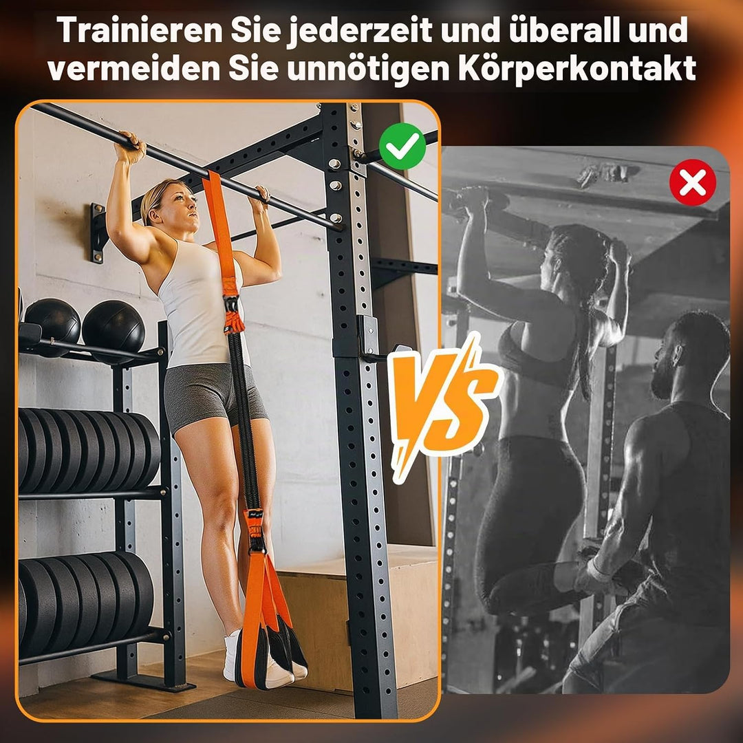 Klimmzug-Hilfsbänder, leistungsstarke, verstellbare Klimmzug-Widerstandsbänder mit drei Klimmzugbänd