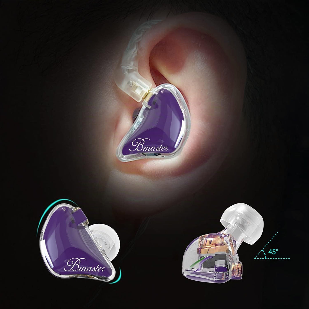 BASN Bmaster DREI-Dynamische Treiber In-Ear-Monitore Kopfhörer mit Zwei Abnehmbaren Kabeln Ohrhörer