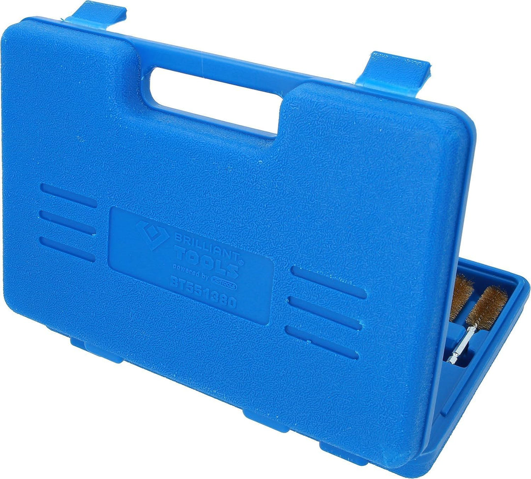 BRILLIANT TOOLS BT551380 Injektorsitz- und Schacht-Reinigungs-Satz, 14-tlg. [Powered by KS Tools]