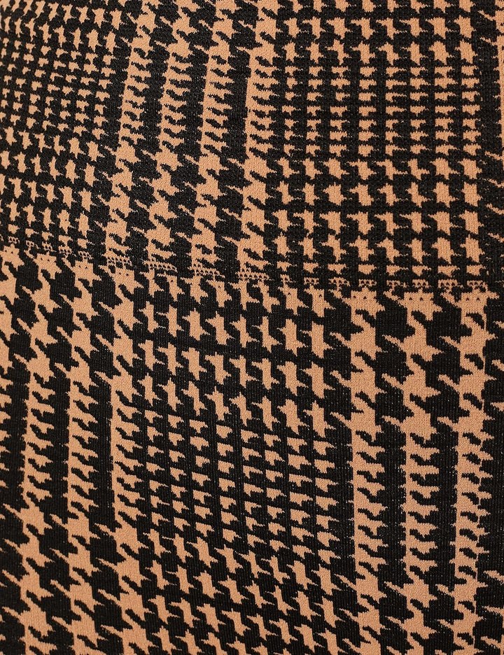 Heart And Soul Damen Leggings Donna-Houndstooth Sportgamaschen S Schwarz, S Schwarz