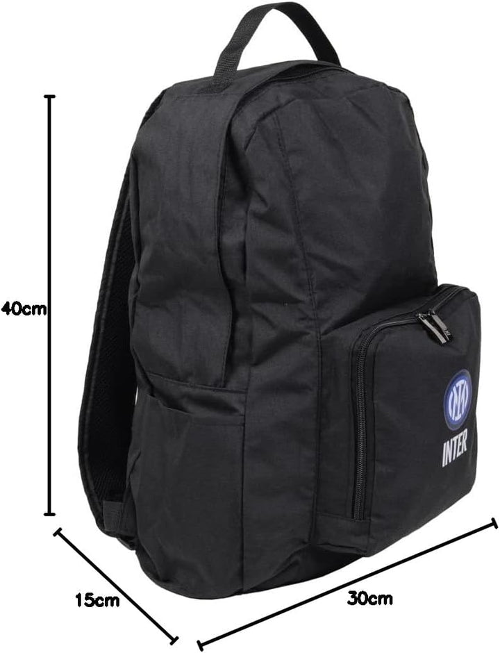 Inter 151853, zusammenklappbarer Rucksack, Unisex, für Erwachsene, Schwarz, Grösse, Schwarz, Einheit
