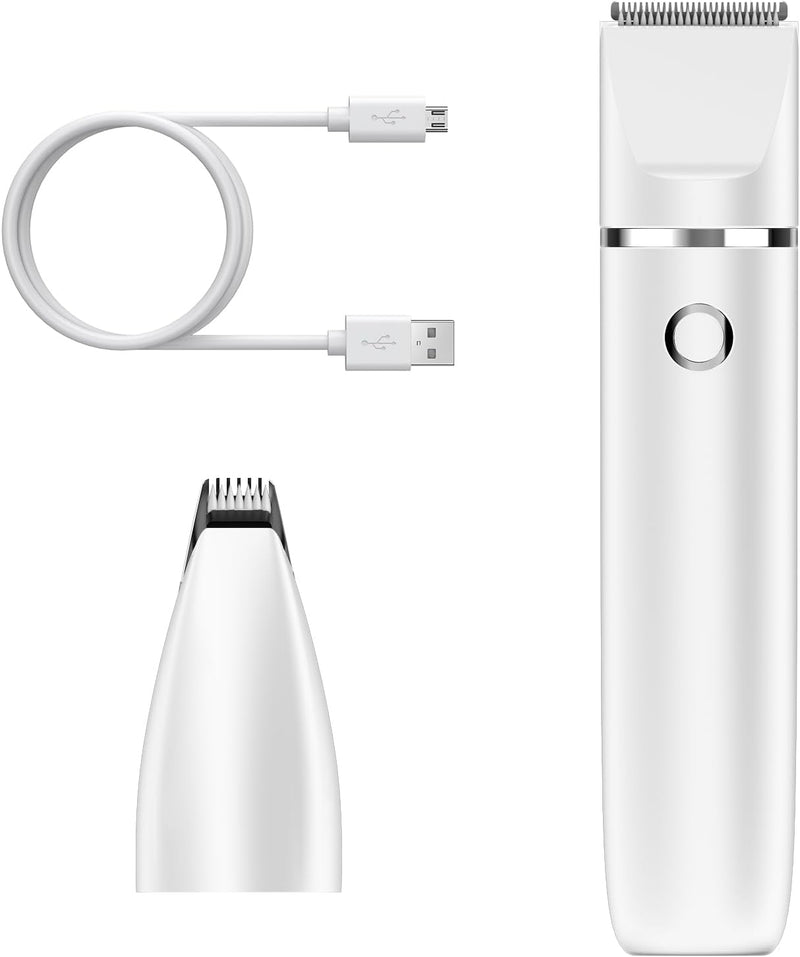 ORIA 2 in 1 Haustiertrimmer, Hundeschermaschine USB Wiederaufladbar, IPX7 Wasserdicht Tierhaarschnei