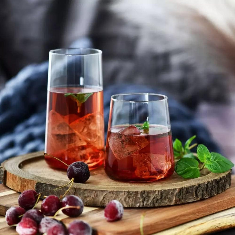 Krosno Gin-Gläser Wassergläser Weissweingläser Trinkgläser | Set von 6 | 430 ML | Avant-Garde Kollek
