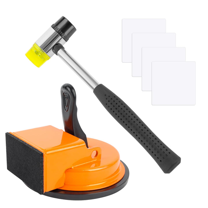 Bodenlücken Reparatur Set, Laminat Boden Lücken Reparatur Werkzeug mit Gummihammer & 4 Wiederverwend