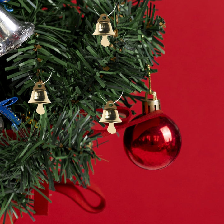 Operitacx 120 Stück Jingle Bells Gold Glöckchen Zum Basteln Kleine Weihnachtsglöckchen Metall-Bastel