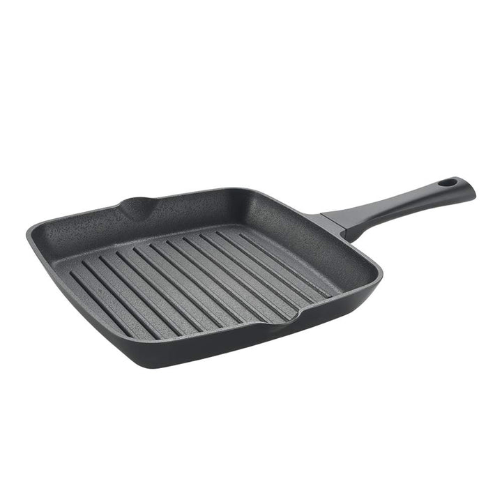METALTEX ASADORA Grill ALUMINIO FUNDIDO 'XPERT' 28x28 CMS, Detailed in The Description, Schwarz Gril