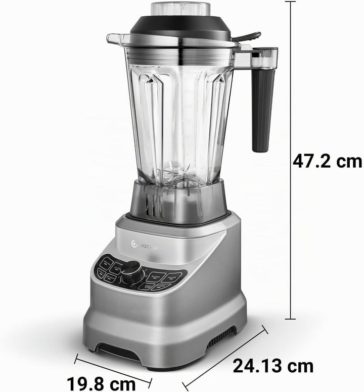 AMZCHEF Standmixer 1800 Watt | 1.85L Mixer Hochleistungsmixer | Blender mit 8 Einstellbaren Geschwin