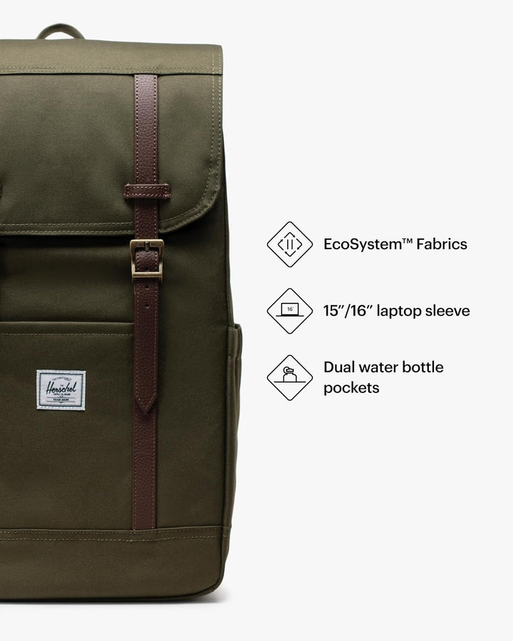 Herschel Retreat Ivy Green Rucksack, grün