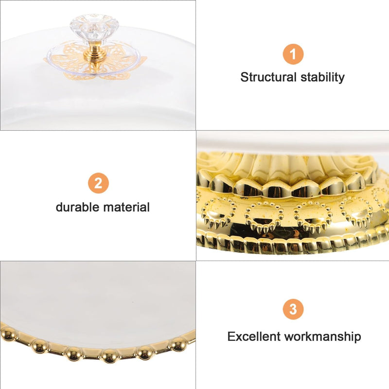 YARNOW Tortenplatte Keramik Mit Kuppeldeckel Tortenplatte Auf Fuss Mit Glasdeckel Tortenplatte Mit K