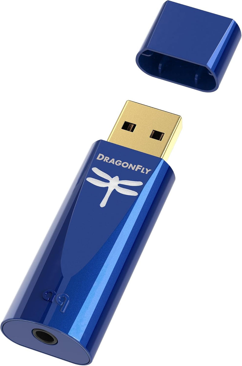 AudioQuest DragonFly DAC USB Digital Audio Konverter (Kobalt) Blau, 2.2x.75x.5, Blau