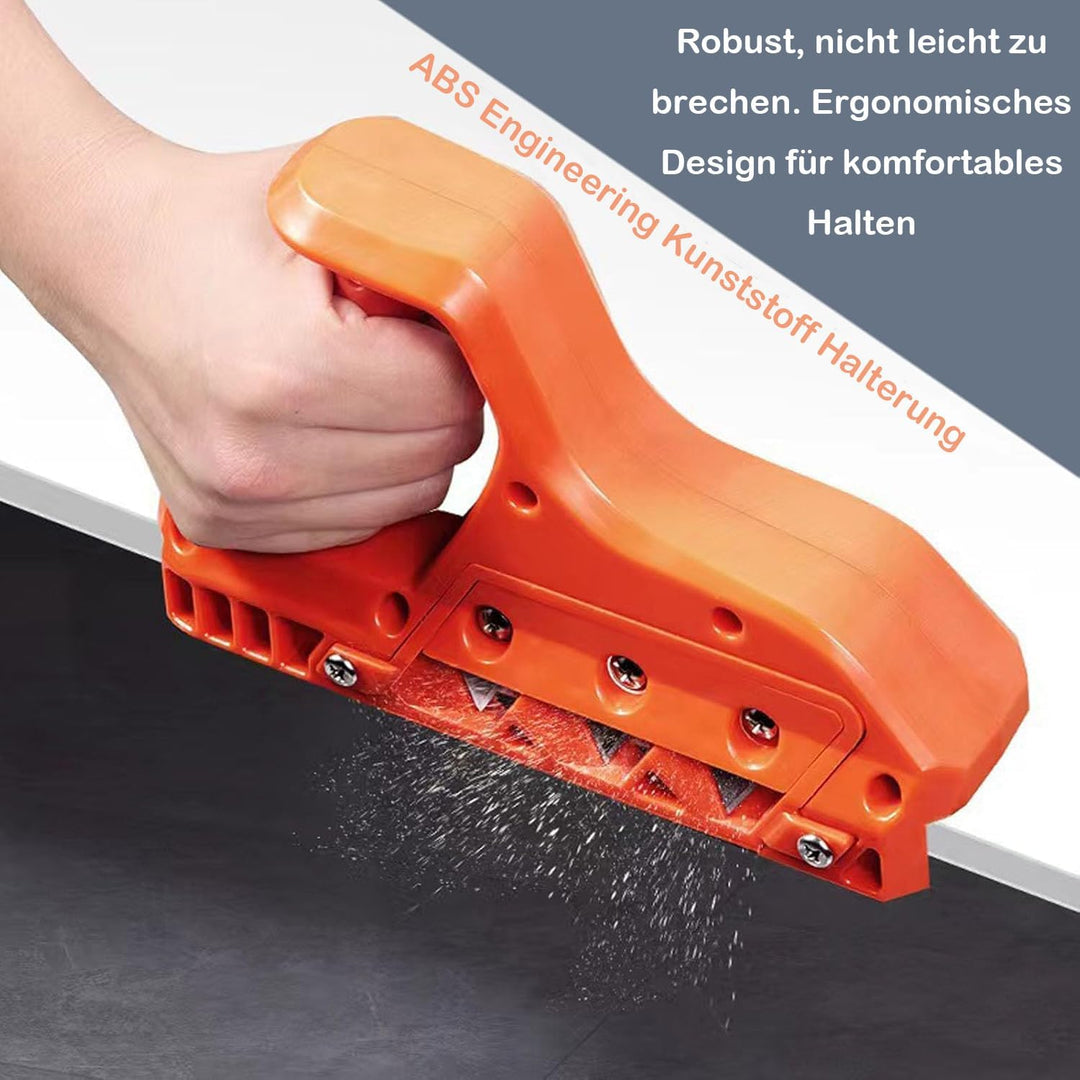KEWAYO Kantenhobel für Gipskarton, Gipskarton Hobel mit 45° und 60° Klingensatz, Robust Gipskarton S