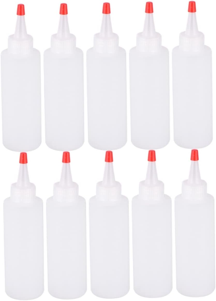 DOITOOL 20St spitze Flasche Spritzflaschen Gewürze Flaschen verschliessen Kondim Squeeze-Flaschen Ge
