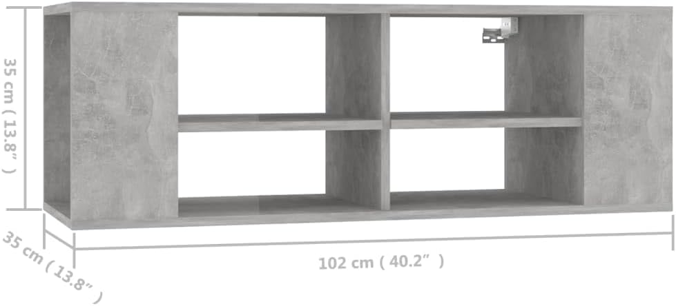 vidaXL TV Wandschrank Schrank Lowboard Sideboard Fernsehschrank Fernsehtisch TV Möbel HiFi-Schrank H