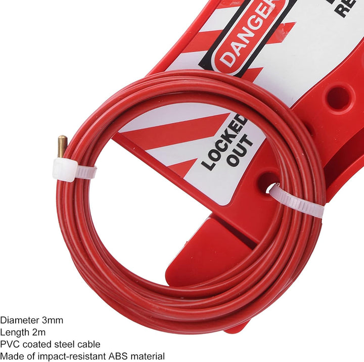 Lockout Tagout Lock Kit Elektrisches Lockout/TAGOUT KIT Lockout Lock Set mit Vorhängeschloss Warnsch