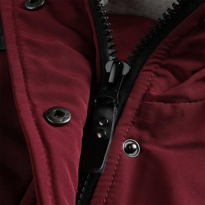 YYNUDA Damen Winterparka Dicker Warm Lang Wintermantel mit Fellkapuze Winter Jacke Outdoor Jacke für