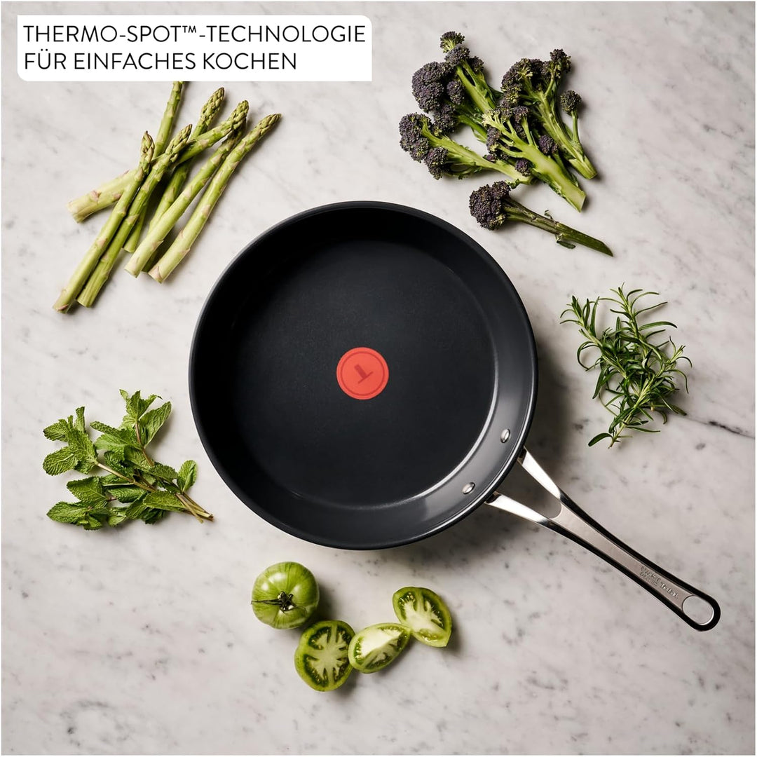 Jamie Oliver by Tefal Classic Cook Bratpfanne 24 cm, inkl. Pfannenschoner, antihaftbeschichtete Kera