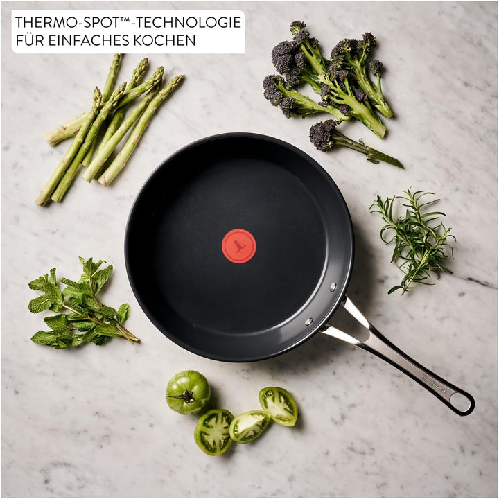 Jamie Oliver by Tefal Classic Cook Bratpfanne 24 cm, inkl. Pfannenschoner, antihaftbeschichtete Kera