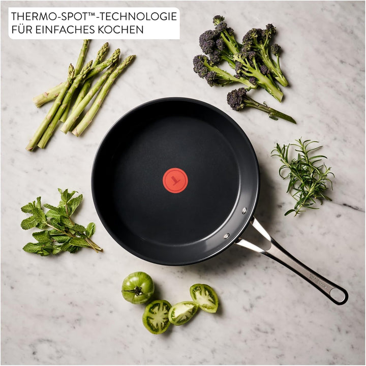 Jamie Oliver by Tefal Classic Cook Bratpfanne 24 cm, inkl. Pfannenschoner, antihaftbeschichtete Kera