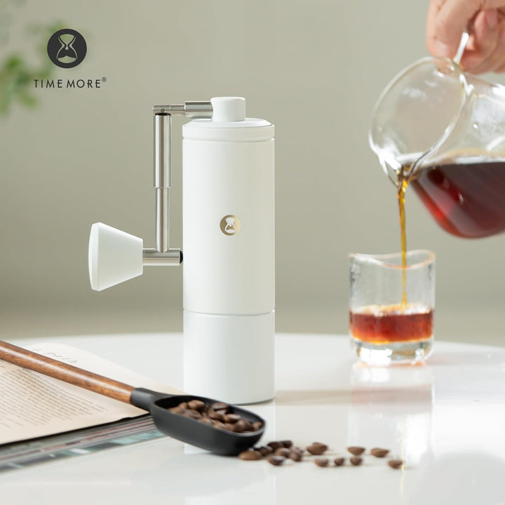 Timemore C5 PRO Handkaffeemühle - 42mm Edelstahl-Mahlwerk, 48 verstellbare Stufen, Handkaffeemühle m