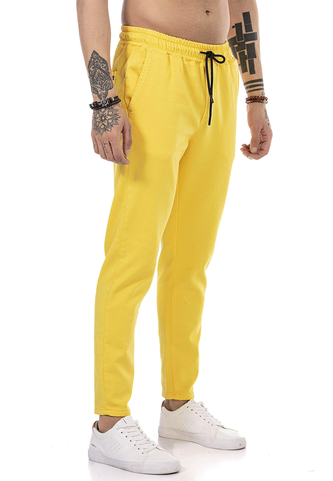 Redbridge Hose für Herren Freizeit-Hose Jogger Pants Chino S Gelb, S Gelb