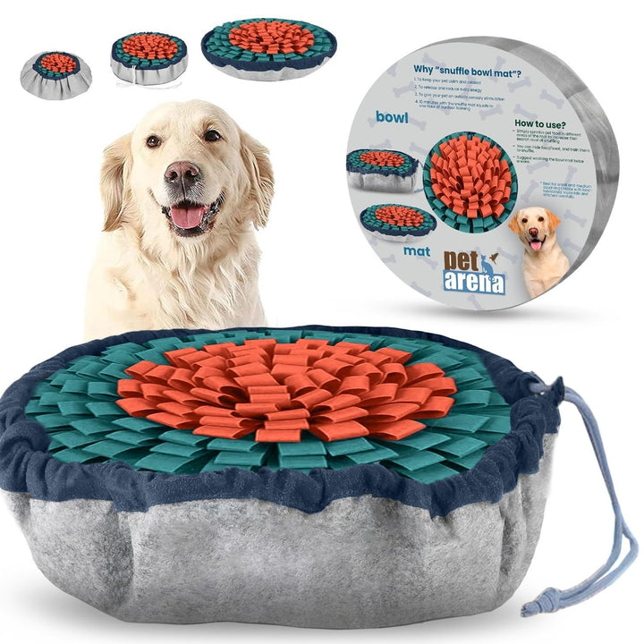 PET ARENA Schnüffelteppich Hund – Verstellbares, interaktives Puzzle-Spielzeug für grosse und kleine