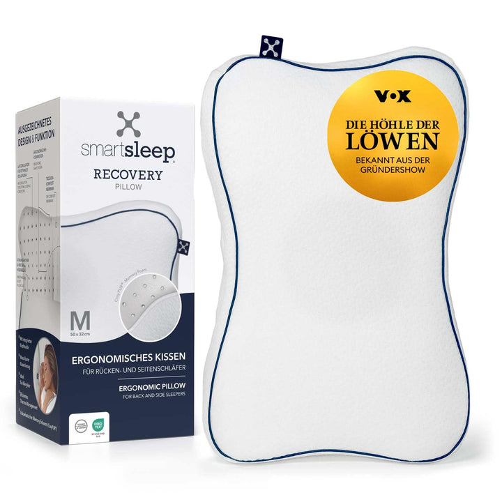 smartsleep® Orthopädisches Kissen - Nackenstützkissen Recovery Pillow – Ergonomisches Nackenkissen -