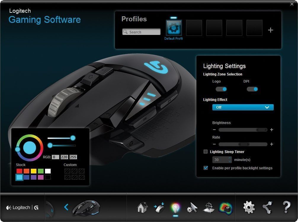 Logitech G502 Proteus Spectrum RGB Tunable Gaming Mouse, 12,000 DPI On-The-Fly DPI Shifting, Persona