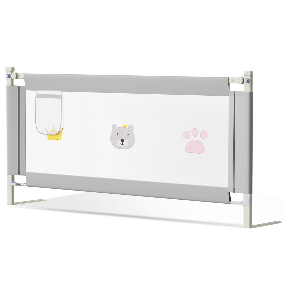 Ikodm Rausfallschutz Bett 150cm Bettgitter Kinderbett Klappbar Bettschutzgitter Für Kinder Bettgitte