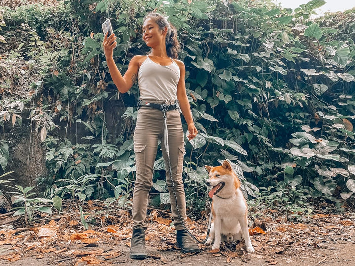 Tuff Pupper Strapazierfähige Hundeleine, freihändig, für einen kleinen/mittleren Hund bis zu 20,4 kg