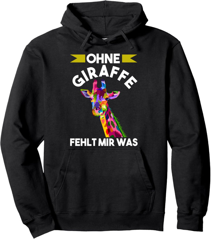 Giraffe Zootier Giraffen Pullover Hoodie