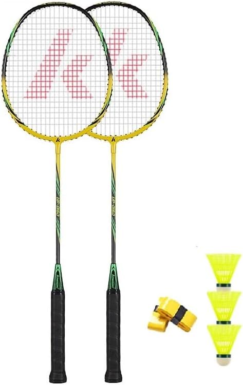 Kawasaki Badminton schläger Federball Set Badminton Racket badmintonschläger Profi mit 3 Badminton b