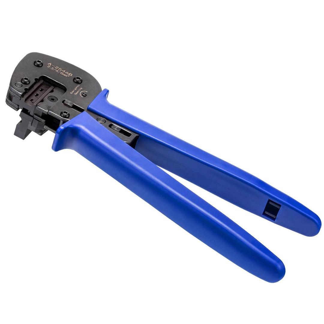 hb-digital Profi Crimpzange für Solarstecker Ø 2,5 / 4 / 6 mm² Querschnitt Solar-Kontaktlamellen Prä