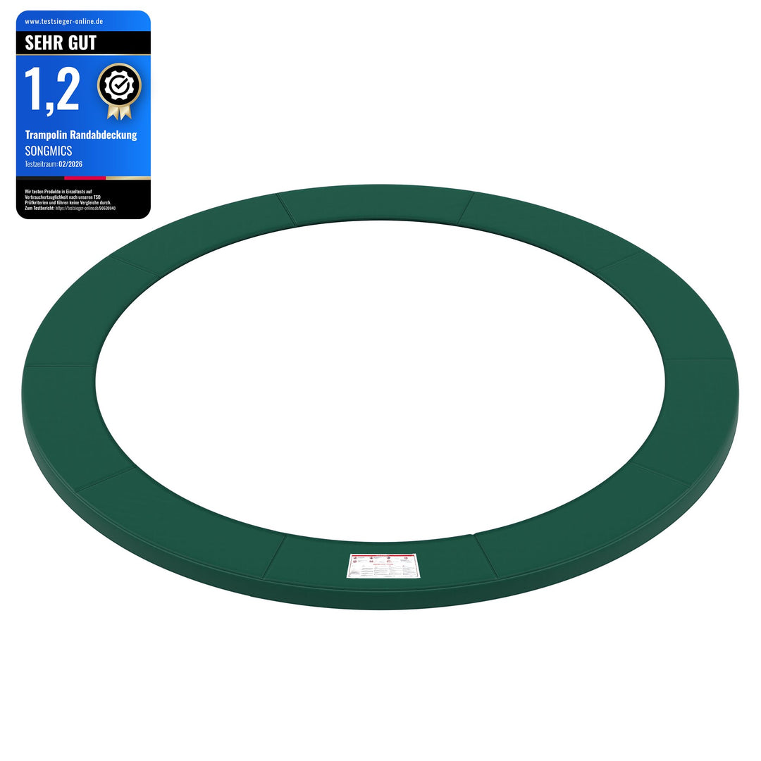 SONGMICS Trampolin Randabdeckung, Ø 183 244 305 366 427 cm, Federabdeckung, Randschutz, Sicherheitsm