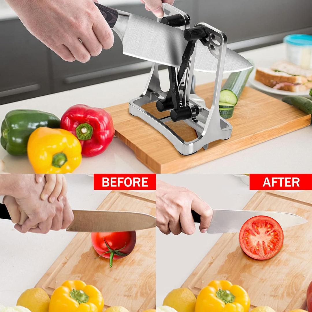 Messerschärfer Profi, Messerschleifer Aus Wolframkarbid - Messerschaerfer für Küchenmesser, Kochmess