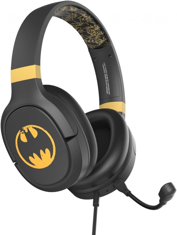 OTL Technologies DC0885 DC Comics Batman Pro G1 Wired Gaming Headphones Black