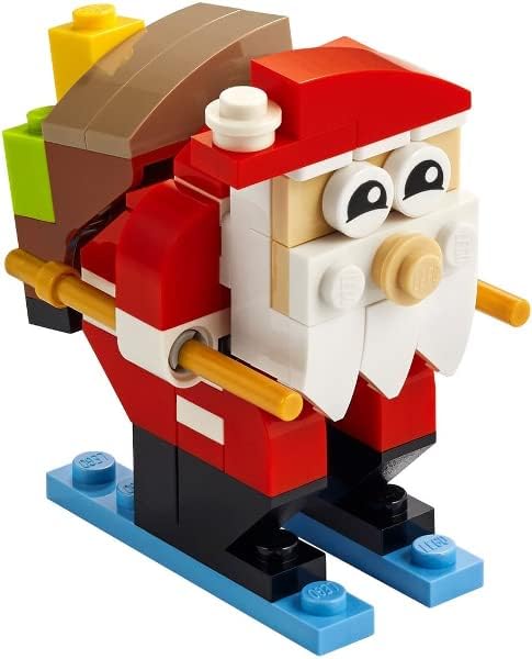 Lego Classic 3er Set: 10696 Lego Mittelgrosse Bausteine-Box, 11023 Grüne Bauplatte & 30580 Santa Cla