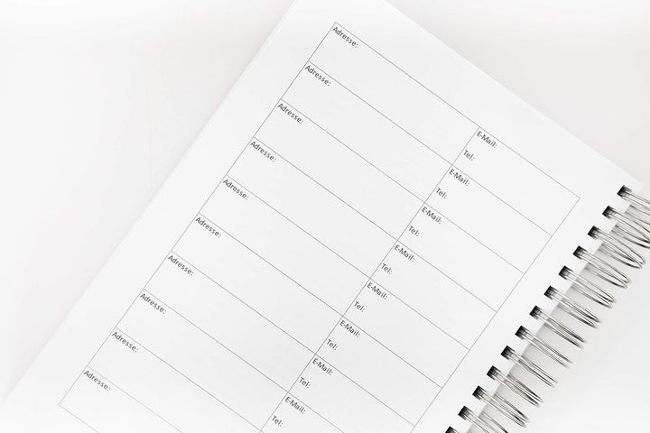 edition cumulus 2026/2027 Dicker Kalender DIN A4 – STORMY BLUE (graublau) - MADE IN GERMANY - Ideal