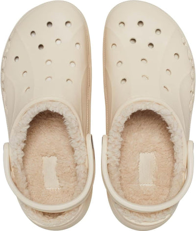 Crocs Baya Lined Damen Clogs Platform flür Erwachsene, Winter White