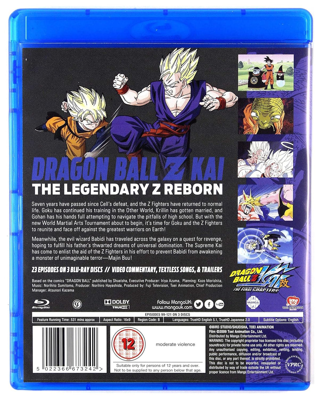 Dragon Ball Z KAI Final Chapters: Part 1 (Episodes 99-121) Blu-ray, Blu-ray