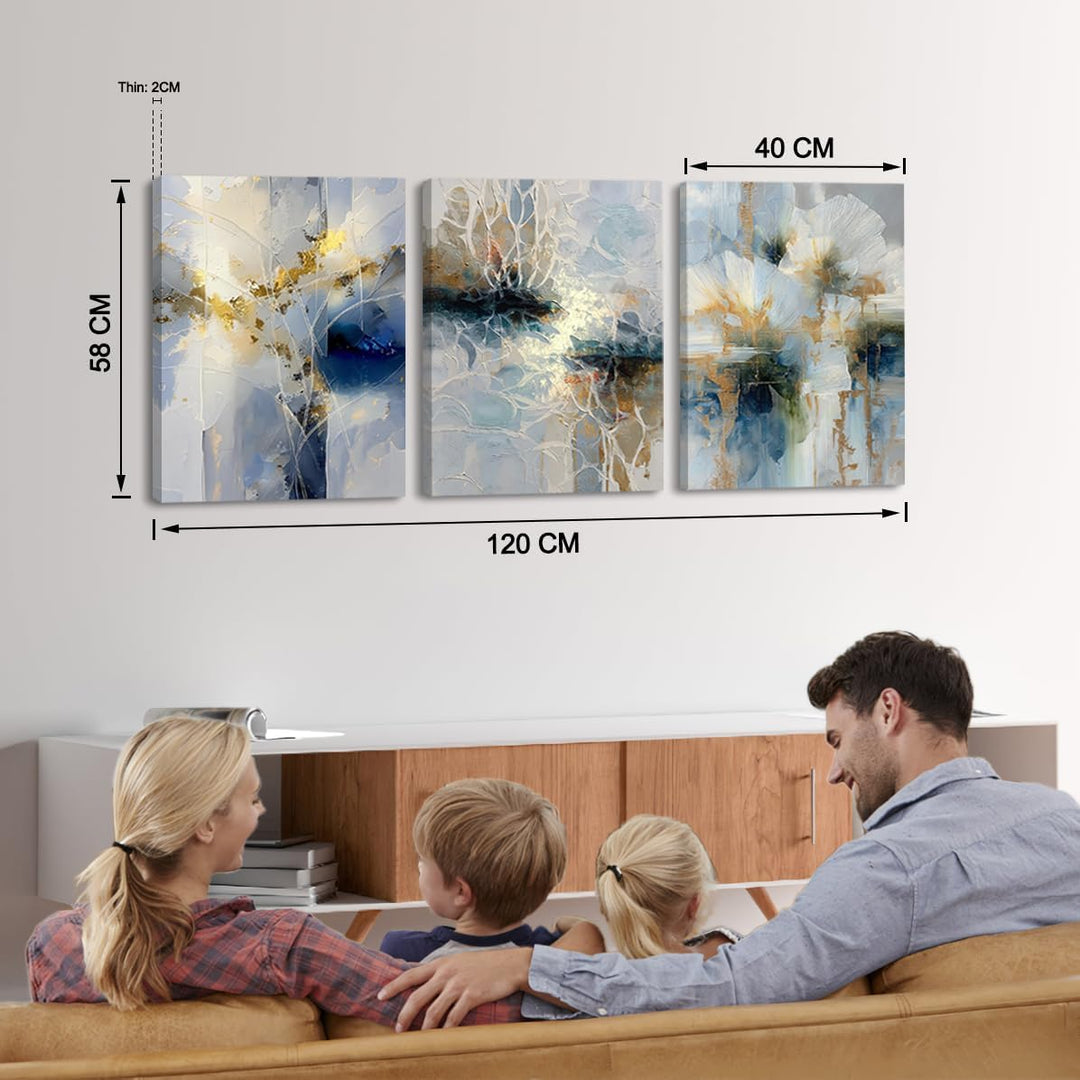 Piy Painting Modernes Wandkunstwerk, Abstraktes Leinwandbild, Grosses Gemälde Kunstwerk, Coole Leinw