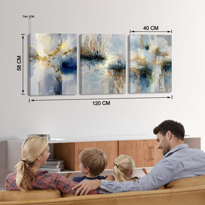 Piy Painting Modernes Wandkunstwerk, Abstraktes Leinwandbild, Grosses Gemälde Kunstwerk, Coole Leinw