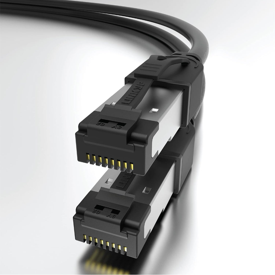 LINKUP - [40Gbps Zertifiziert] Cat8-Ethernet-Patchkabel Doppelt Geschirmt┃2000MHz (2Ghz) Cat8.1┃Zuku