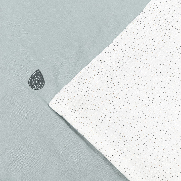 Nattou Grosse Kuscheldecke für Babys aus 100 % Baumwolle (Musselin), Elefant Axel, 135 x 100 cm, Lun