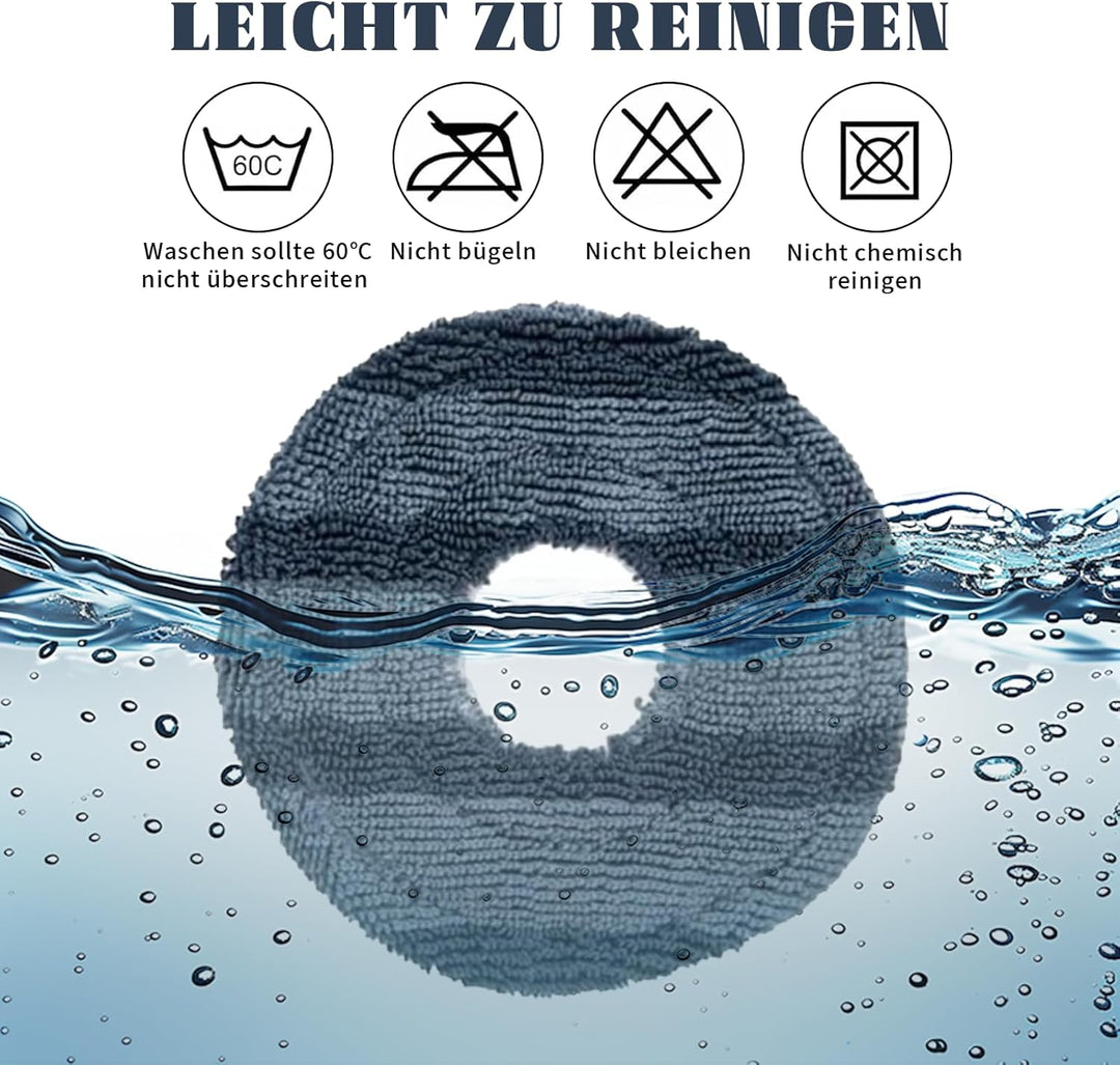 19 Stück Zubehörset für Eufy Omni C20 Saugroboter,1 Rollbürste, 4 Filter,4 Wischpads, 4 Seitenbürste