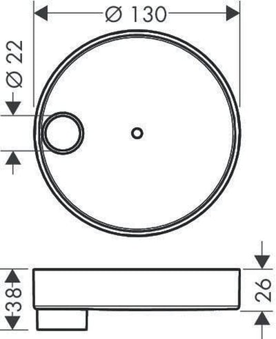 hansgrohe Ersatzteil, Casetta'S Puro Seifenschale, Chrom Sonstige 1.0, Sonstige 1.0