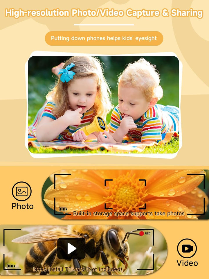 Mikroskop für Kinder, Digitales Taschenmikroskop mit 2,0" IPS-Bildschirm Lupe 200x Vergrösserung, 8