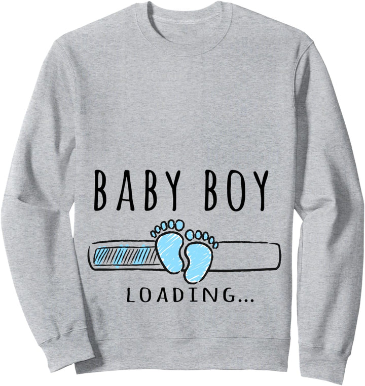 Schwanger Mama Baby Boy Junge schwangere werdende Mutter Sweatshirt